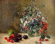Anna Munthe-Norstedt Still Life with Flowers and Fruits USA oil painting artist